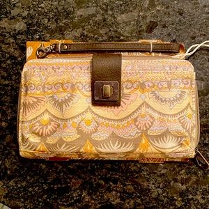 Sakroot mini bag with wristlet or shoulder strap. Brand new with tags.